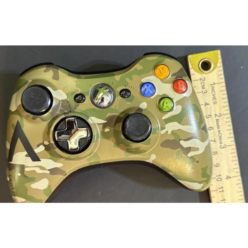Microsoft Xbox 360 Wireless Gaming Controller Limited Edition Halo 4 Camo OEM - Picture 10 of 15